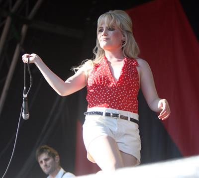 Aimee Anne duffy performing on stage during the 2009 V Festival on April 5, 2010 