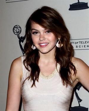 Aimee Teegarden 63rd Primetime Emmy Writers Nominee Reception at Leonard H. Goldenson Theatre on September 15, 2011 