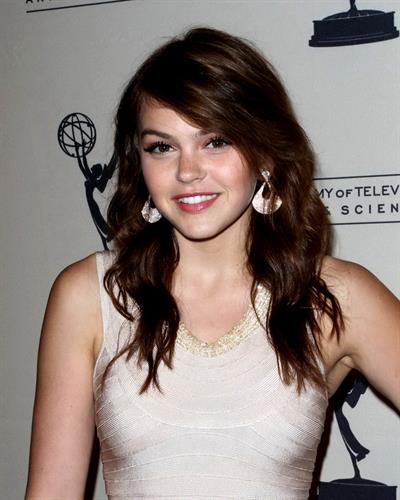 Aimee Teegarden 63rd Primetime Emmy Writers Nominee Reception at Leonard H. Goldenson Theatre on September 15, 2011 