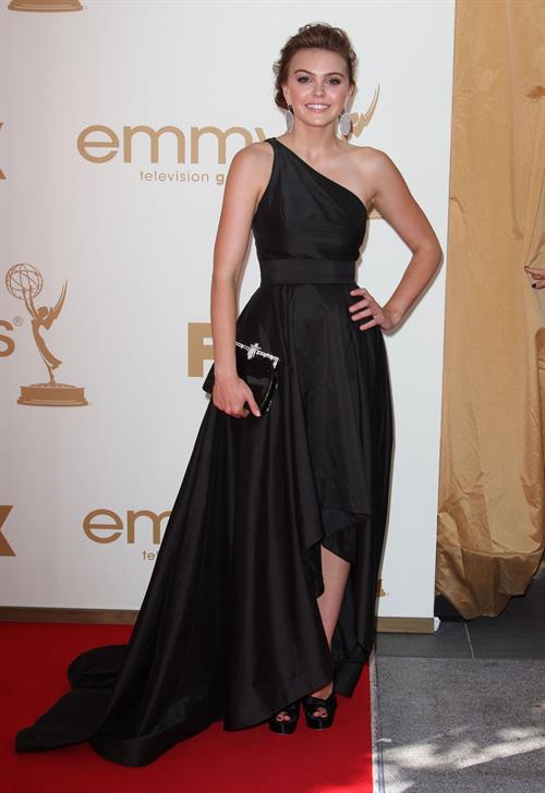 Aimee Teegarden 63rd annual Primetime Emmy Awards held at Nokia Theatre in Los Angeles on September 18, 2011