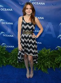 Aimee Teegarden arrives at 2012 Oceana's SeaChange Summer Party on July 29, 2012 in Laguna Beach, California