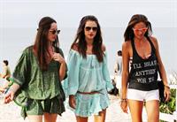 Alessandra Ambrosio - beach candids in LA 1/3/12  