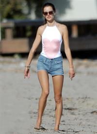 Alessandra Ambrosio at Malibu Beach on May 29, 2011