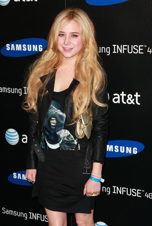 Alessandra Torresani attends the Samsung Infuse 4G launch party in Hollywood on May 12, 2011