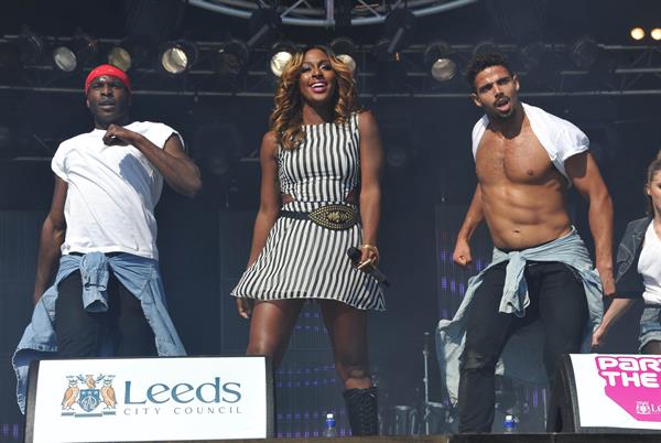 Alexandra Burke party in the park on July 22, 2012