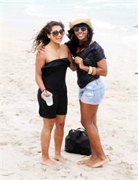 Alexandra Burke bikinis Miami on March 6, 2011 