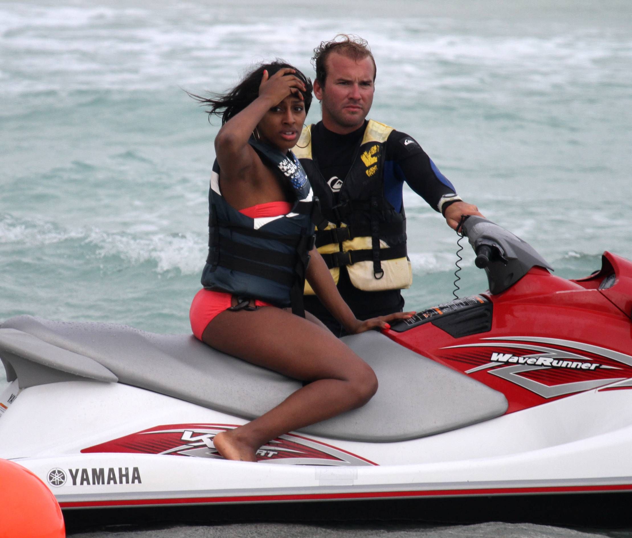 Alexandra Burke bikinis Miami on March 6, 2011 