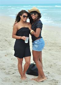 Alexandra Burke bikinis Miami on March 6, 2011 