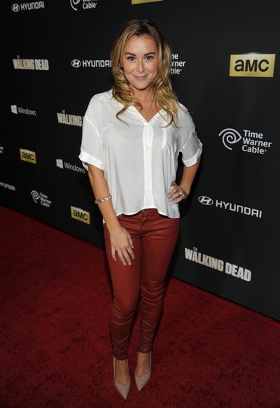 Alexa Vega AMC's  The Walking Dead  Season 4 Premiere Party, Oct 3, 2013