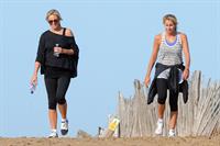 Alex Curran - Personal training session on a beach on September 19, 2011