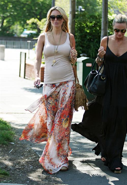 Alex Curran walking in Liverpool on July 14, 2011