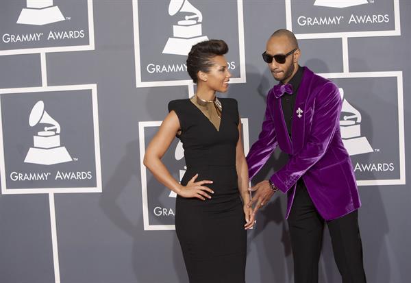 Alicia Keys attends the 54th annual Grammy Awards on February 12, 2012