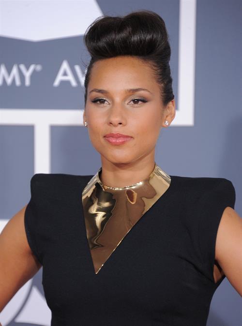 Alicia Keys attends the 54th annual Grammy Awards on February 12, 2012
