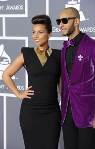 Alicia Keys attends the 54th annual Grammy Awards on February 12, 2012