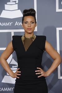 Alicia Keys attends the 54th annual Grammy Awards on February 12, 2012