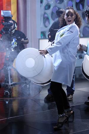 Alicia Keys appearing on the Spanish tv show El Hormiguero on January 19, 2010 