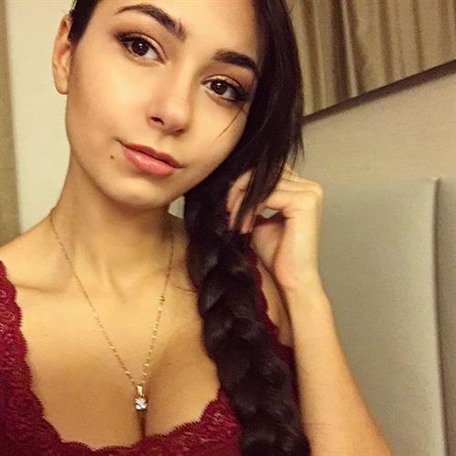 Helga Lovekaty taking a selfie