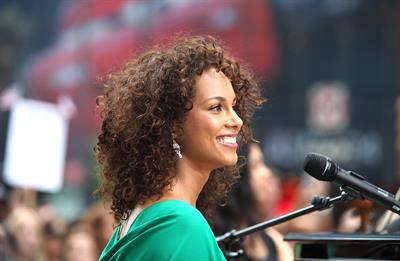 Alicia Keys visits ABC's Good Morning America on June 28, 2011 