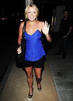 Ali Fedotowsky outside Dan Tanas restaurant in West Hollywood on June 30, 2010