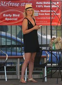Ali Larter - Leggy in Black Dress at a Car Wash in Hollywood - August 9, 2012