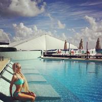 Valeria Lukyanova in a bikini