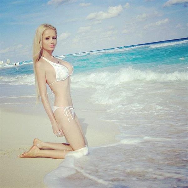 Valeria Lukyanova in a bikini