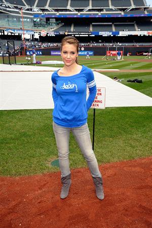 Alyssa Milano grand opening of Touch Boutique Citi Field in New York City 