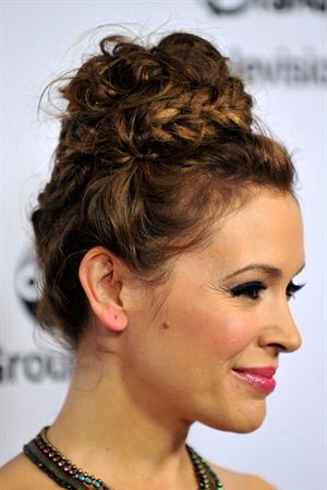 Alyssa Milano 2013 TCA Winter Press Tour - Disney ABC Television Group Red Carpet Gala (Jan 10, 2013) 