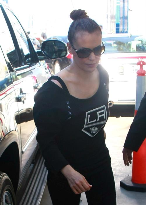 Alyssa Milano at the LA Kings Home Opener in Los Angeles 1/19/13 
