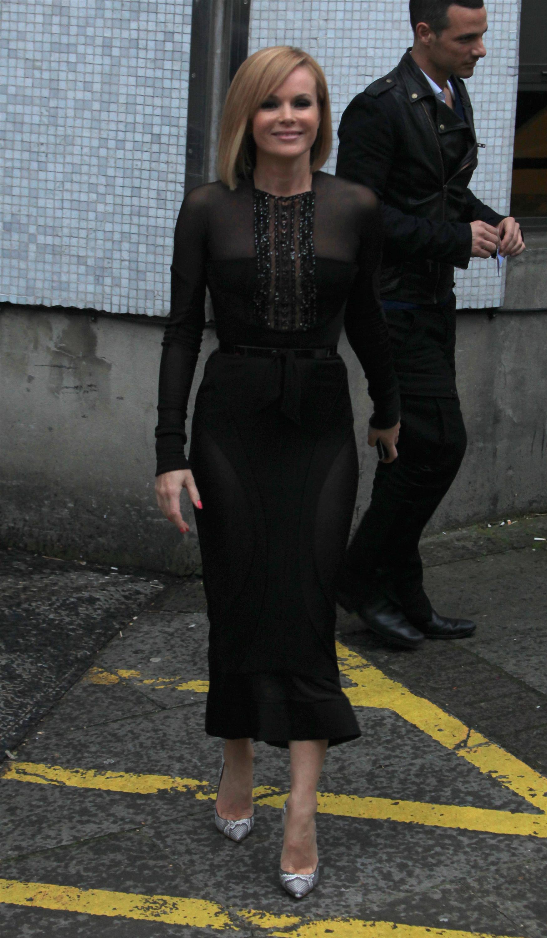 Amanda Holden TV studios in London on 2-5-2012
