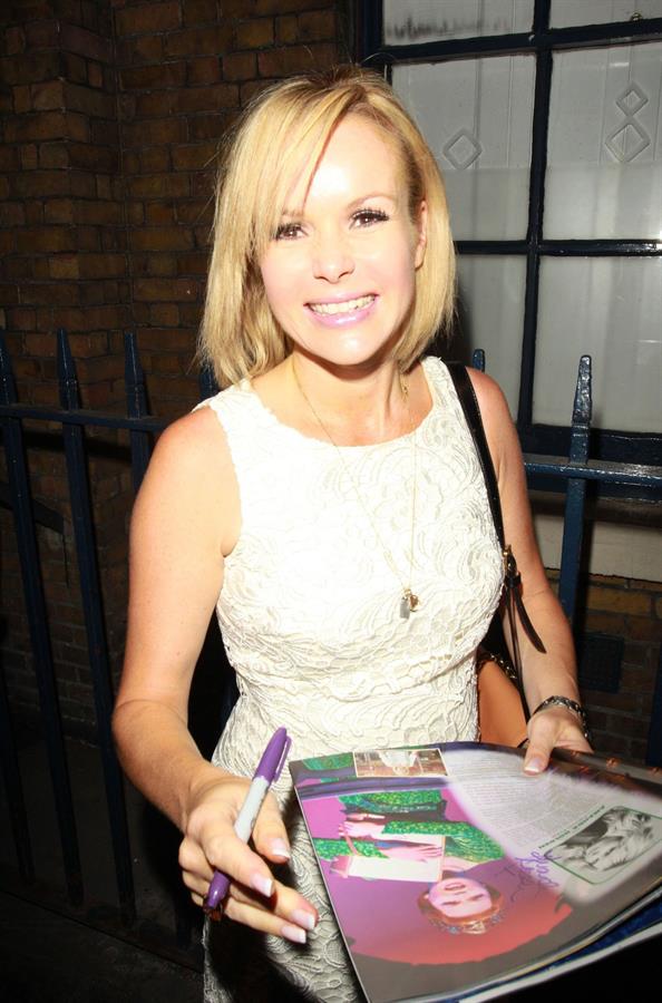 Amanda Holden Theatre Royal in London on August 25, 2011 