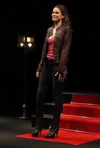 Amanda Peet at The Break of Noon opening night on November 22, 2010 