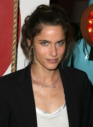 Amanda Peet at the Pineapple Express premiere in Westwood 