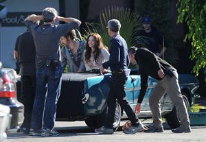 Amanda Seyfried on set of Lovelace in Los Angeles on January 5, 2012 