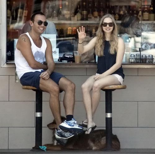 Amanda Seyfried at The Oaks Gourmet Market in Los Angeles on July 17, 2012