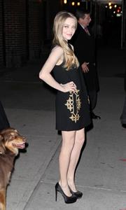Amanda Seyfried outside the Ed Sullivan Theater in New York City 12/11/12 