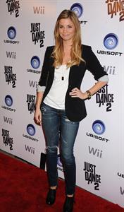 Amber Lancaster celebration of the launch of Ubisoft's Just Sance 2 at Las Palmas on October 19, 2010 