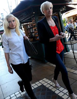 Amber Heard shopping at the Grove in Los Angeles on March 22, 2012