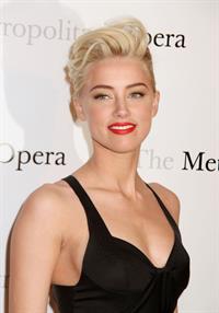 Amber Heard attending the Metropolitan Opera Gala premiere of Manon in New York on March 26, 2012 