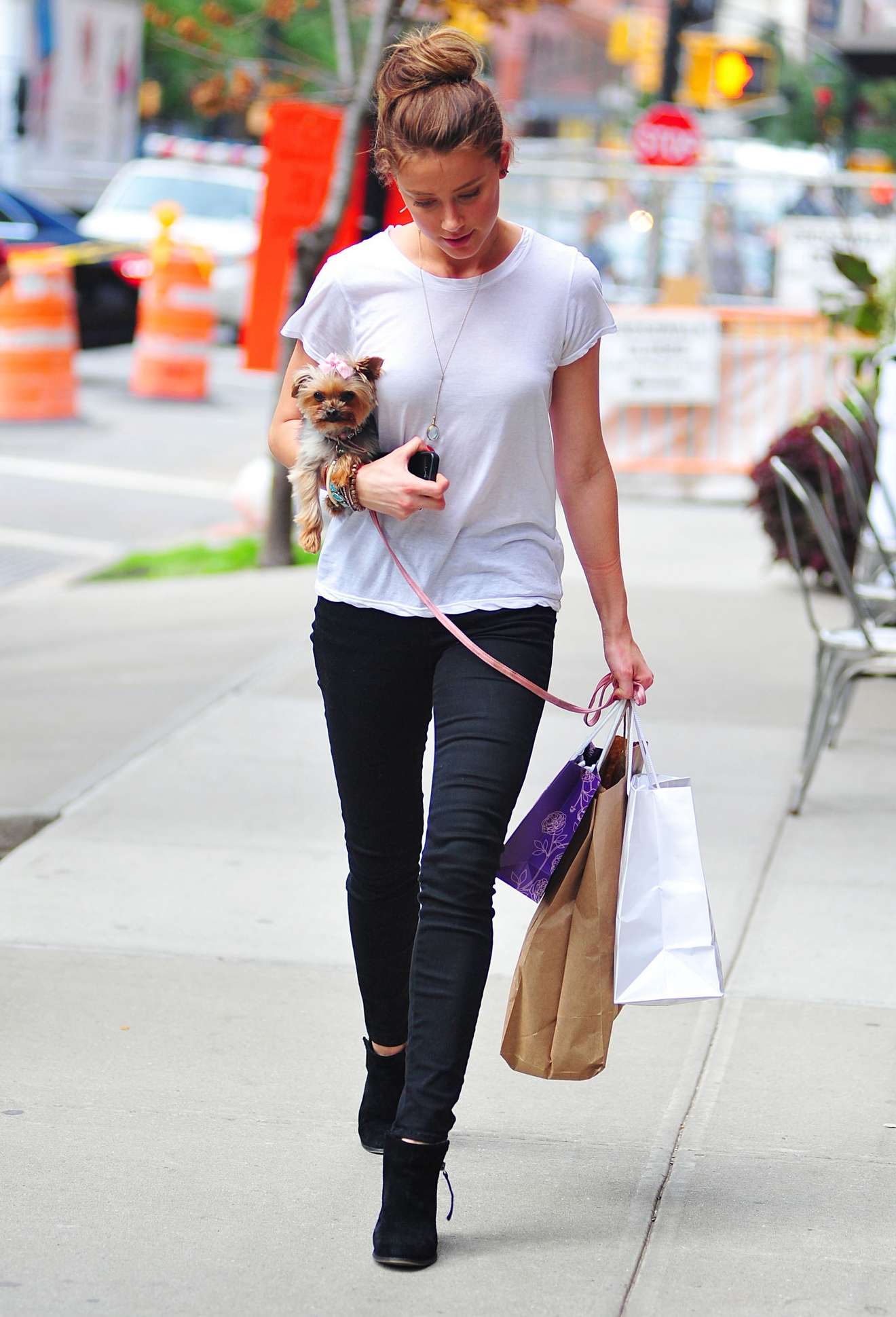 Amber Heard out and about in New York 10/28/12