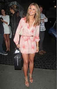 Amber Lancaster outside the Chateau Marmont in West Hollywood on July 21, 2012
