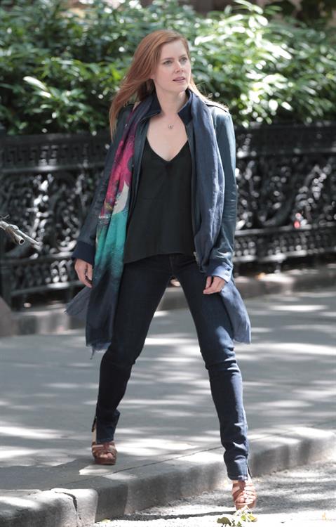 Amy Adams set of her new film Lullaby in New York on June 16, 2012