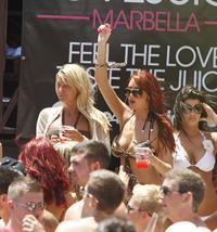 Amy Childs swimsuit candids Marbella May 28, 2011 