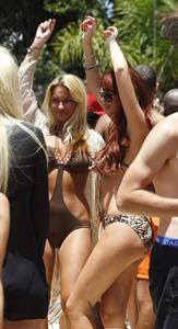 Amy Childs swimsuit candids Marbella May 28, 2011 