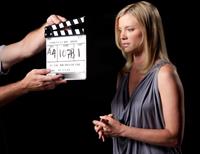 Amy Smart Voto Latino and Telemundos Mun2 shoot of United We Win Campaign on August 5, 2010