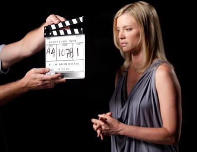 Amy Smart Voto Latino and Telemundos Mun2 shoot of United We Win Campaign on August 5, 2010