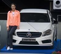 Ana Ivanovic promoting Mercedes at the Madrid open 08-05-2012 