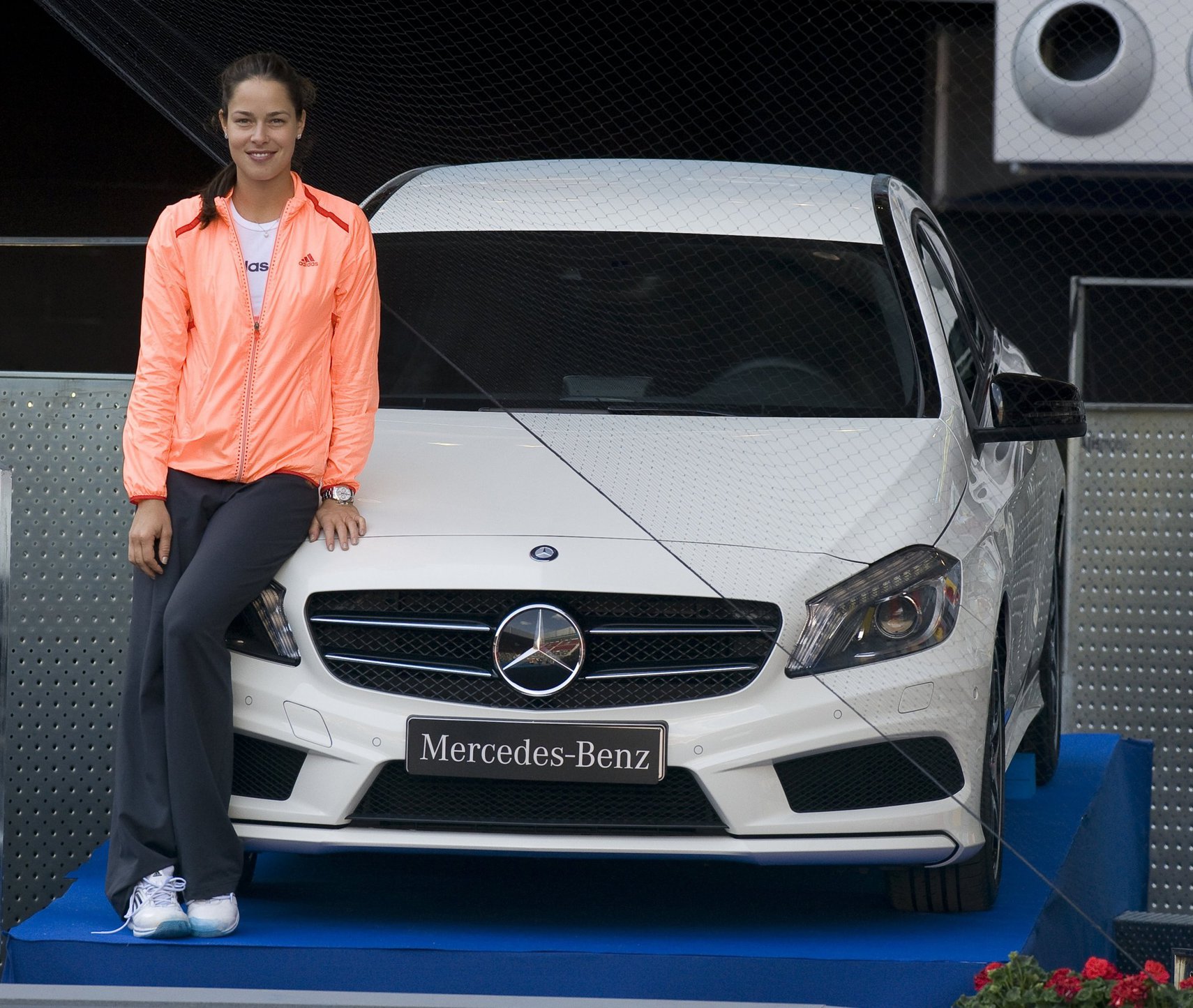 Ana Ivanovic promoting Mercedes at the Madrid open 08-05-2012 