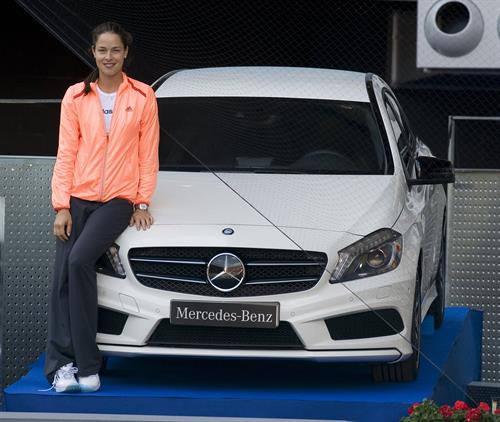 Ana Ivanovic promoting Mercedes at the Madrid open 08-05-2012 