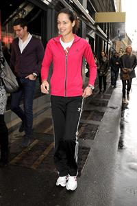 Ana Ivanovic shopping at Armani Boutique in Milan on December 2, 2012 